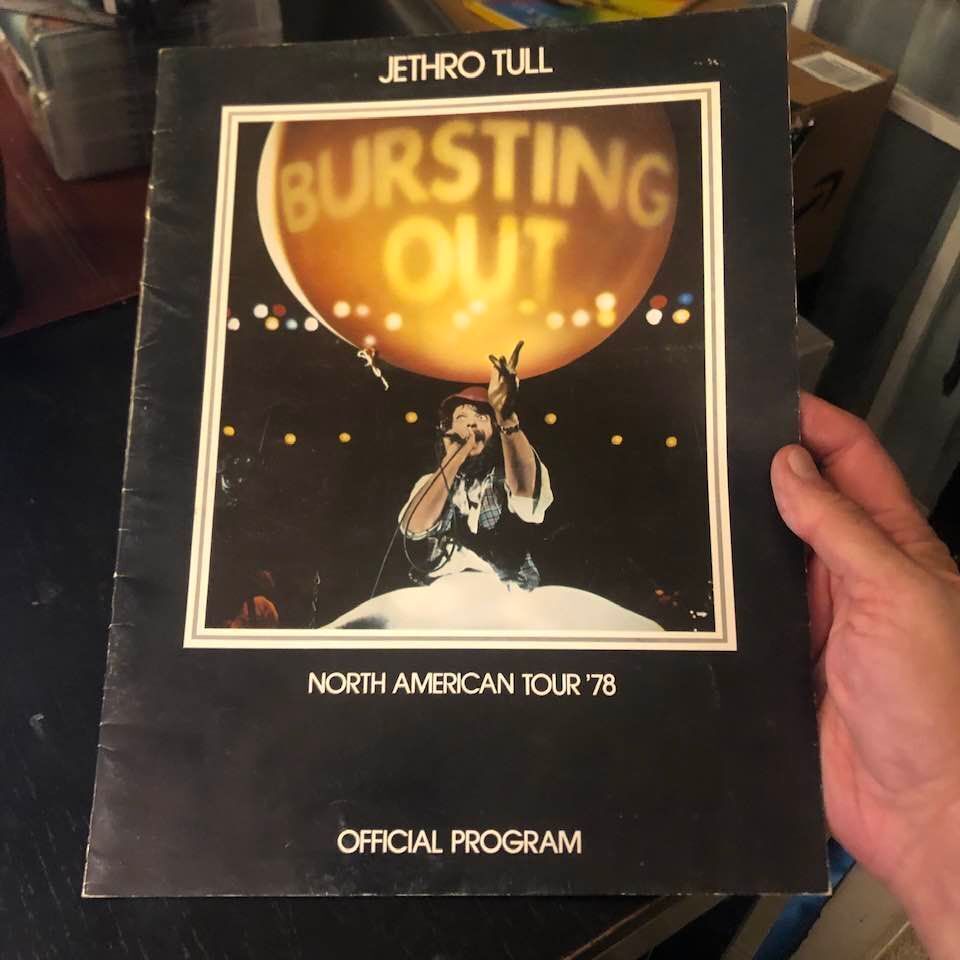 Jethro Tull ~ 1978 Bursting Out U.s. Tour Program(ian Anderson/prog/classic Rock