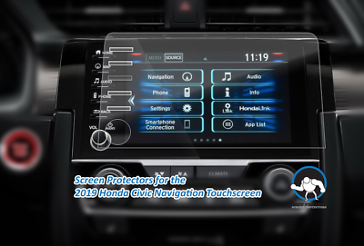 Anti-glare Screen Protectors For 2019 2020 Honda Civic Navigation System (2pcs)